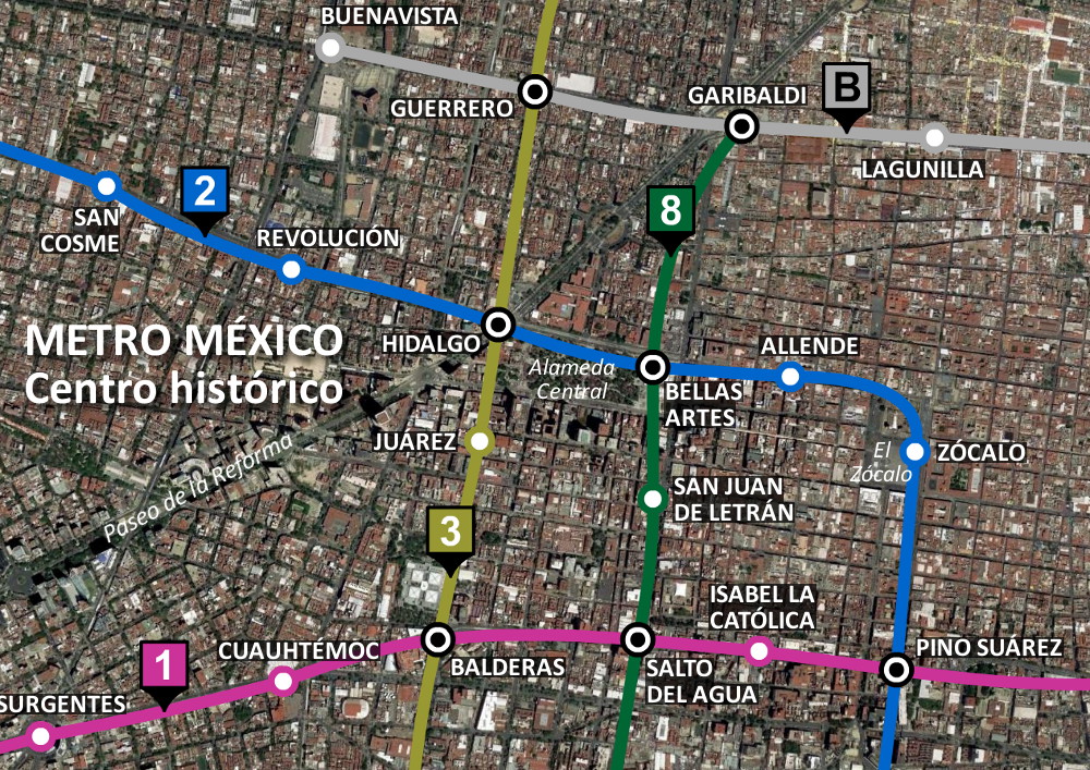 Mapas del metro de Ciudad de México – Planeta Maravilloso